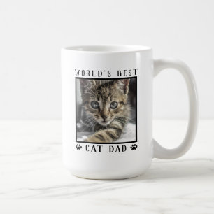 Bester Katzenpapa der Welt mit dem Foto deiner Kat Kaffeetasse