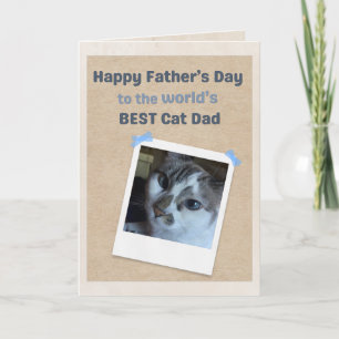 Bester Katzenpapa der Welt von der besten Katze de Karte
