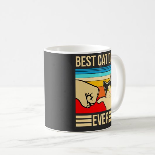 Bester Katzenpapa Kaffeetasse (VorderseiteRechts)