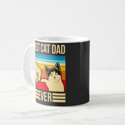 Bester Katzenpapa Kaffeetasse (Vorderseite Links)