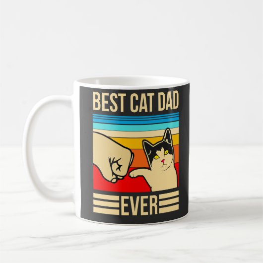 Bester Katzenpapa Kaffeetasse (Links)