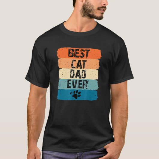 Bester Katzenpapa überhaupt   Katze T-Shirt (Vorderseite)