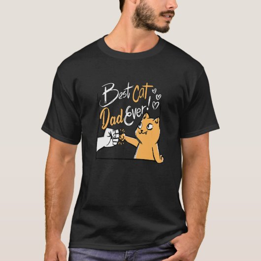Bester Katzenpapa überhaupt Premium Herren T-Shirt (Vorderseite)
