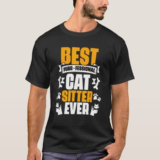 Bester Katzensitter Aller Zeiten Professionelle T-Shirt (Vorderseite)