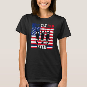 Bester Katzenvater Aller Daddy Vater Vatertag Sprü T-Shirt
