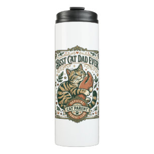 Bester Katzenvater Aller Katzenmutter Vater Eltern Thermosbecher