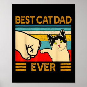 Bester Katzenvater Aller Vaterschaftstag-Geschenk Poster