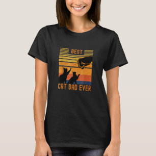 Bester Katzenvater Aller Zeiten Fauststoß Für Fell T-Shirt