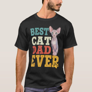 Bester Katzenvater aller Zeiten Haarlos Katze Sphy T-Shirt