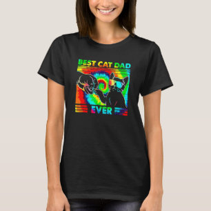 Bester Katzenvater Aller Zeiten Ie Haarfarbe Katz T-Shirt