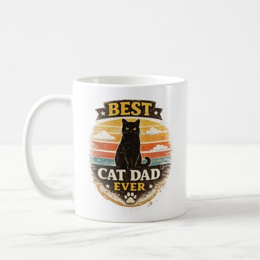 Bester Katzenvater Aller Zeiten Kaffeetasse | Vate (Links)