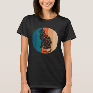 Bester Katzenvater Aller Zeiten Katzenpapa Retro K T-Shirt