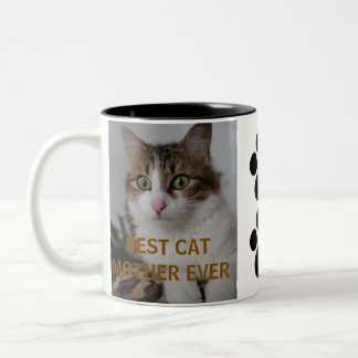 Bester Katzenvater Aller Zeiten Moderne Individuel Zweifarbige Tasse