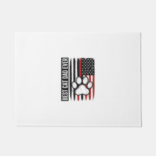 Bester Katzenvater aller Zeiten Patriotisches Pfot Fußmatte