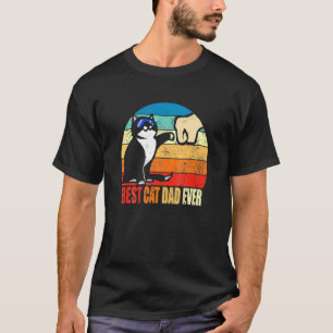 Bester Katzenvater aller Zeiten Pfoten Faustschlag T-Shirt