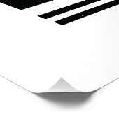 Bester Katzenvater Aller Zeiten Retro-Katze Fausts Poster (Ecke)