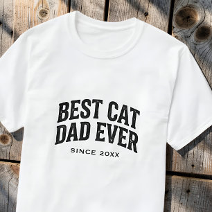Bester Katzenvater Aller Zeiten Seit Benutzerdefin T-Shirt
