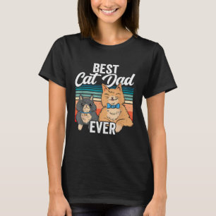 Bester Katzenvater aller Zeiten Vater Papa Tag Vat T-Shirt