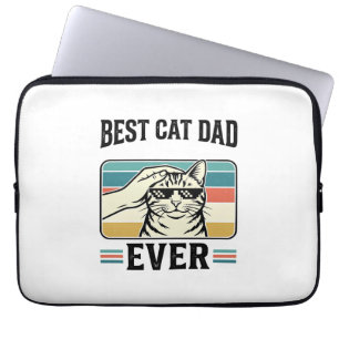 Bester Katzenvater Aller Zeiten Vintage Katzenlieb Laptopschutzhülle