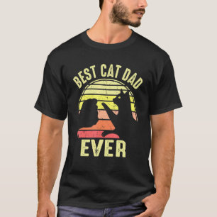 Bester Katzenvater Allerliebstes Katzen Für Erwach T-Shirt