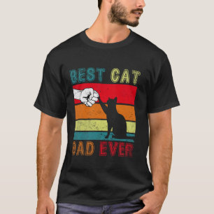 Bester Katzenvater Allerlustigster Vatertag Vintag T-Shirt