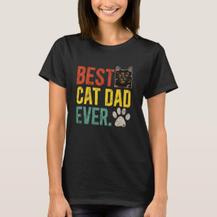 Bester Katzenvater Allerzeit Schildpatt Katzenbesi T-Shirt