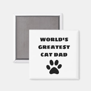 Bester Katzenvater der Welt Benutzerdefinierter Te Magnet