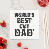 Bester Katzenvater der Welt Serviette (Beispiel)