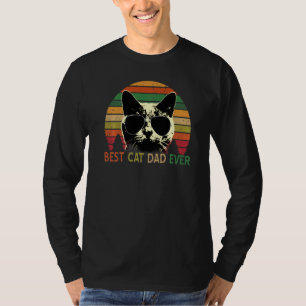 Bester KatzenVater je Vintag Retro Katzenvater Män T-Shirt