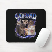 Bester Katzenvater lustiger Bootleg für Männer Pap Mousepad (Mit Mouse)