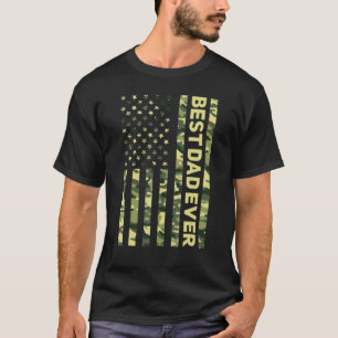 Bester Katzenvater überhaupt Amerikanische Flagge  T-Shirt