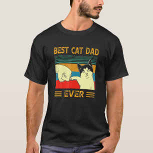 Bester Katzenvater überhaupt Bump Fist  Katzenpapa T-Shirt
