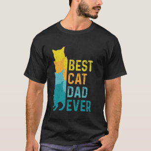 Bester Katzenvater überhaupt Feline Retro Vintage  T-Shirt
