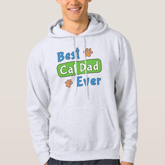 Bester Katzenvater überhaupt Hoodie (Vorderseite)