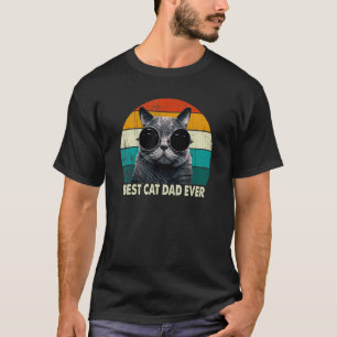 Bester Katzenvater überhaupt Katzenpapa Vatertag T-Shirt