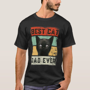 Bester Katzenvater überhaupt Lustig Vintage Retro  T-Shirt