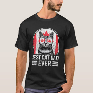 Bester Katzenvater überhaupt Maple Leaf Canada Day T-Shirt