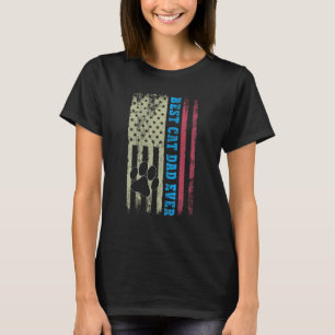 Bester Katzenvater überhaupt mit US-amerikanischen T-Shirt