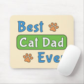 Bester Katzenvater überhaupt Mousepad (Mit Mouse)