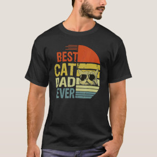 Bester Katzenvater überhaupt Retro Vintage Katze f T-Shirt