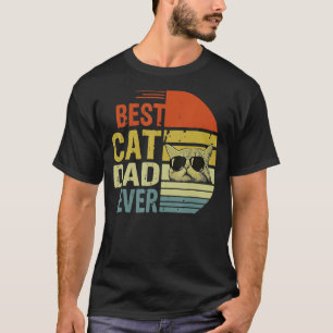 Bester Katzenvater überhaupt Retro Vintage Katze f T-Shirt