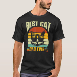 Bester Katzenvater überhaupt Sonnenuntergang  Tag  T-Shirt