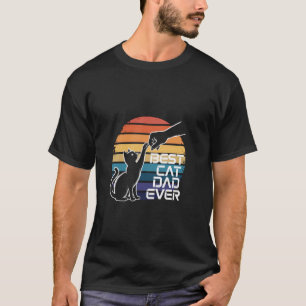 Bester Katzenvater überhaupt, stoß die Faust, Katz T-Shirt