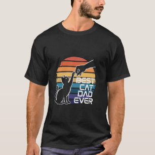 Bester Katzenvater überhaupt, stoß die Faust, Katz T-Shirt