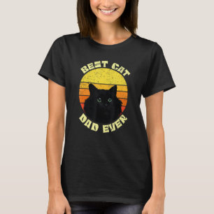 Bester Katzenvater überhaupt Vintage Eighties Styl T-Shirt