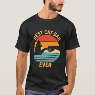 Bester Katzenvater überhaupt Vintage Fist Bump Son T-Shirt