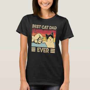 Bester Katzenvater überhaupt Vintage-Katzen  3 T-Shirt