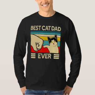 Bester Katzenvater überhaupt Vintage-Katzen 4 T-Shirt