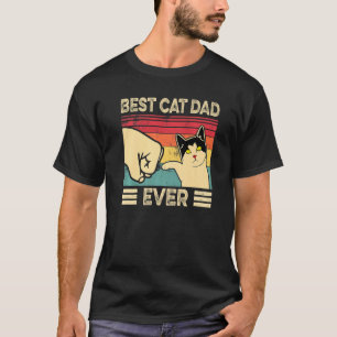 Bester Katzenvater überhaupt Vintage Katzen 6 T-Shirt