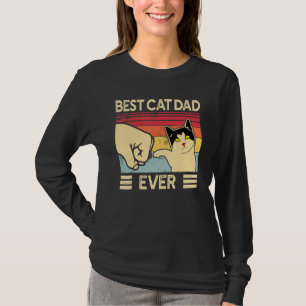 Bester Katzenvater überhaupt Vintage Katzen 8 T-Shirt